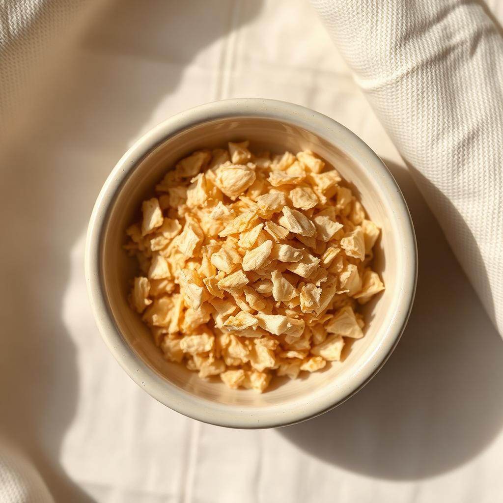 Dehydrated garlic minced