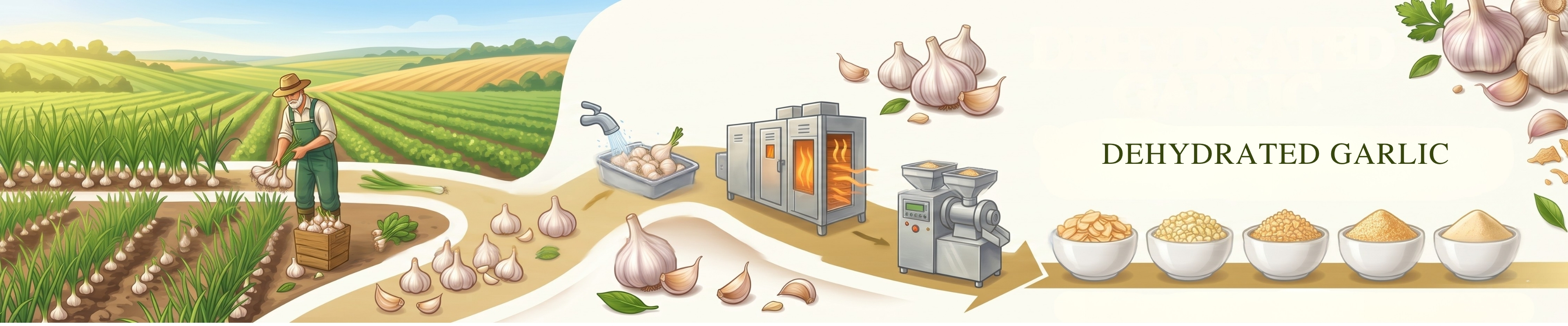 Dehydrated Garlic Banner