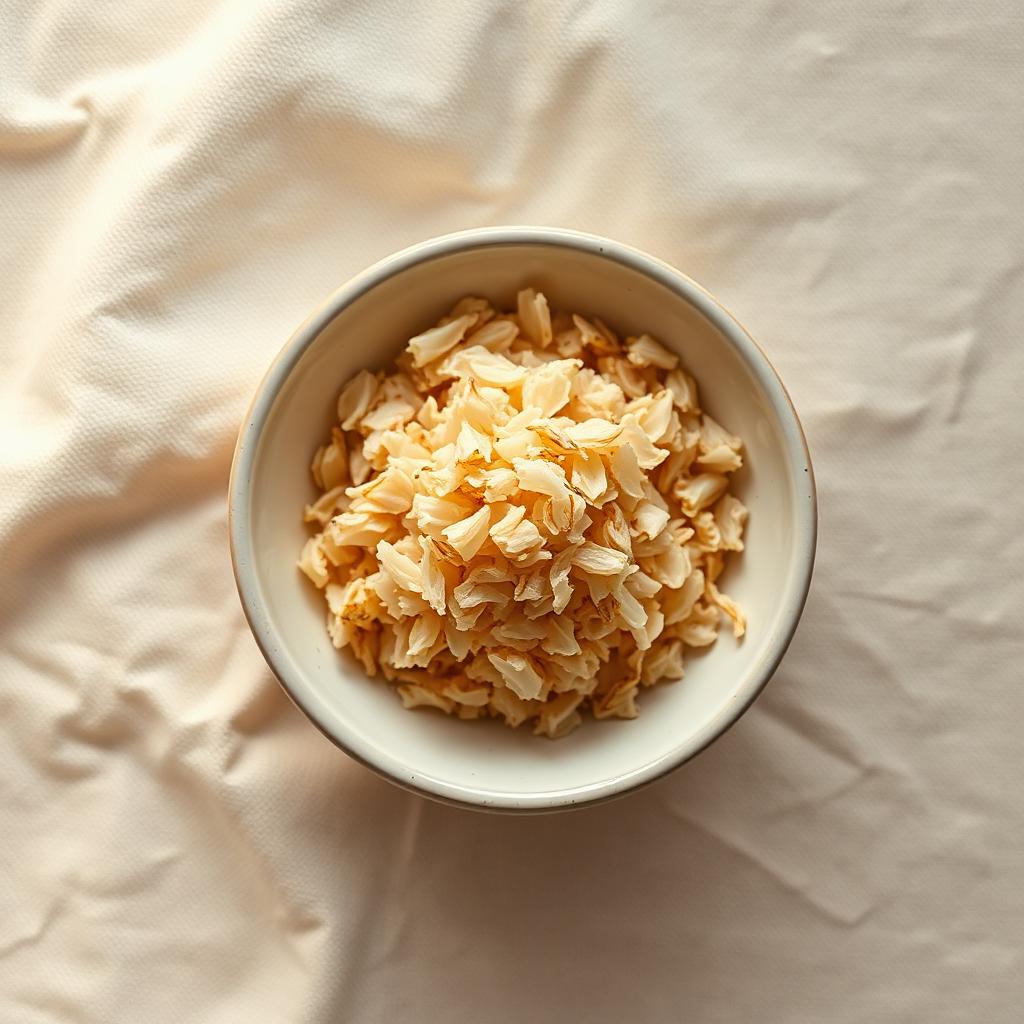 Dehydrated onion granules