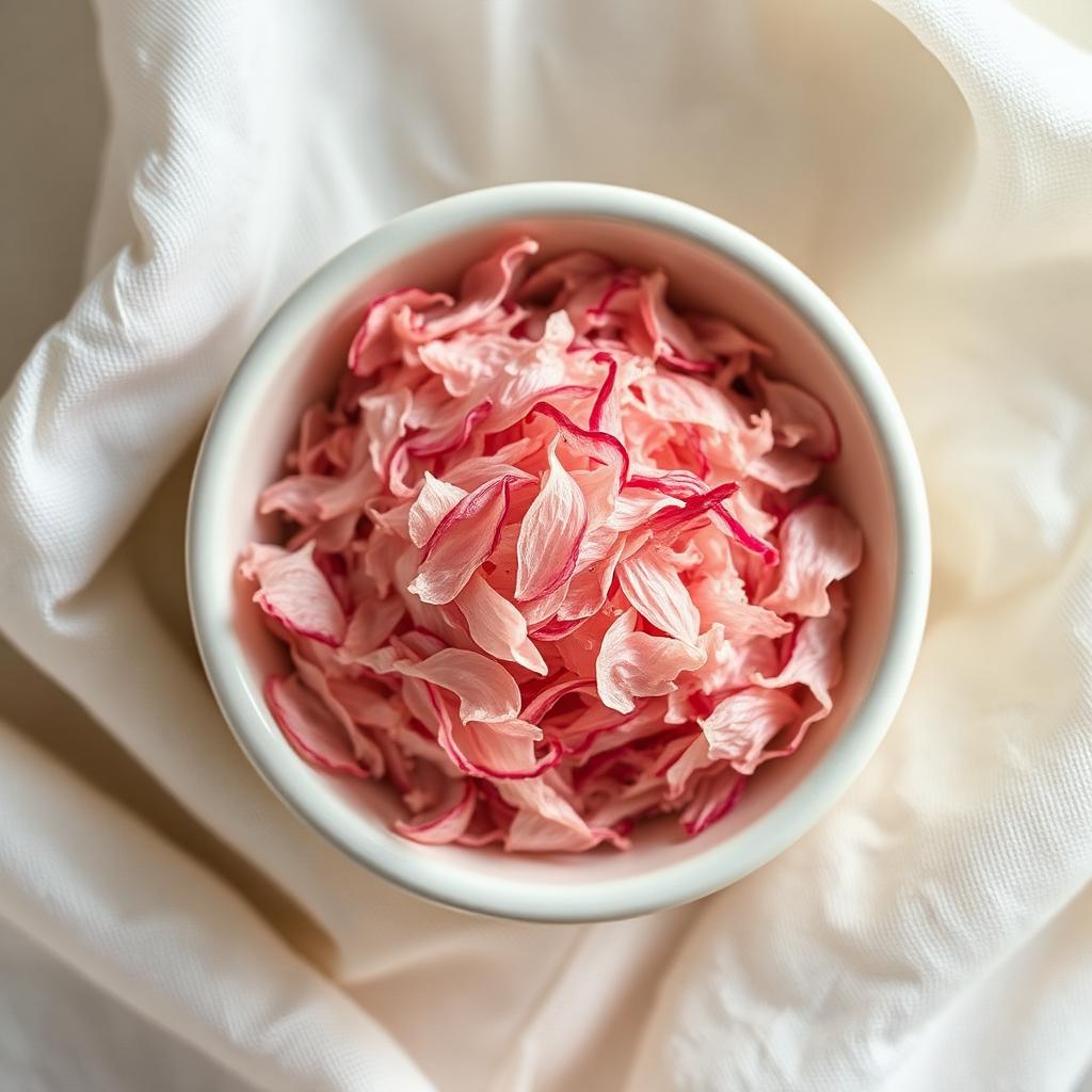 Dehydrated pink onion